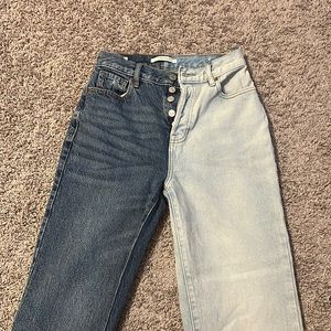 pacsun high rise straight jeans